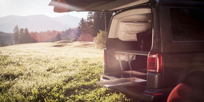 Anbieter - Camper Ausstattungen - Der hochwertige Doppelauszug für deinen Cali, vereinfacht euch den Alltag beim Be-& Entladen eures Buses. Ausserdem bietet er eine smarte Basis für eurer Camping Setup.
 - VAYA PRODUCTS