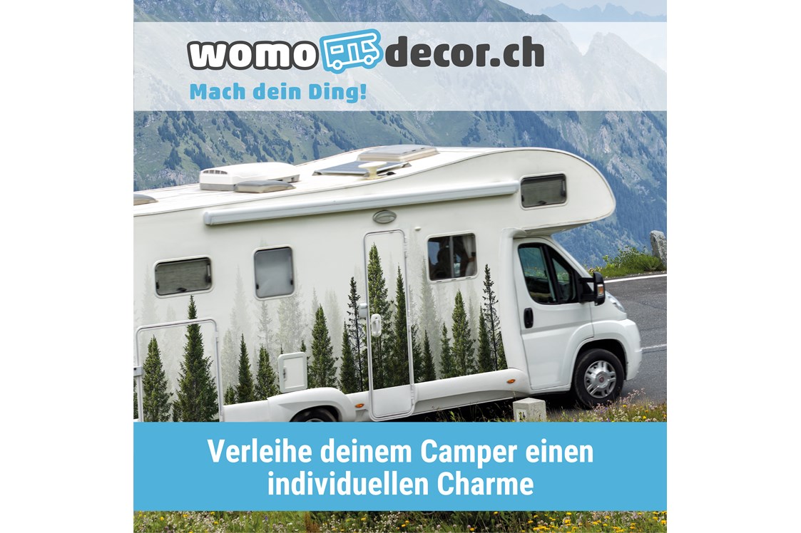 Camper: Beschrifte deinen Camper als Unikat! - womodecor.ch - Camperbeschriftungen